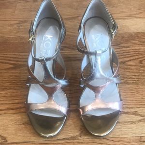Michael Kors metallic heels